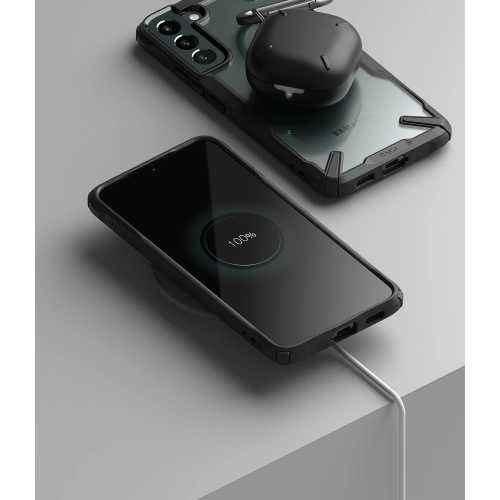 homescreen.pl - Etui Ringke Fusion-X Design Samsung Galaxy S22+ Plus Camo (Moro) Black