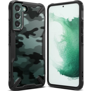 homescreen.pl - Etui Ringke Fusion-X Design Samsung Galaxy S22+ Plus Camo (Moro) Black
