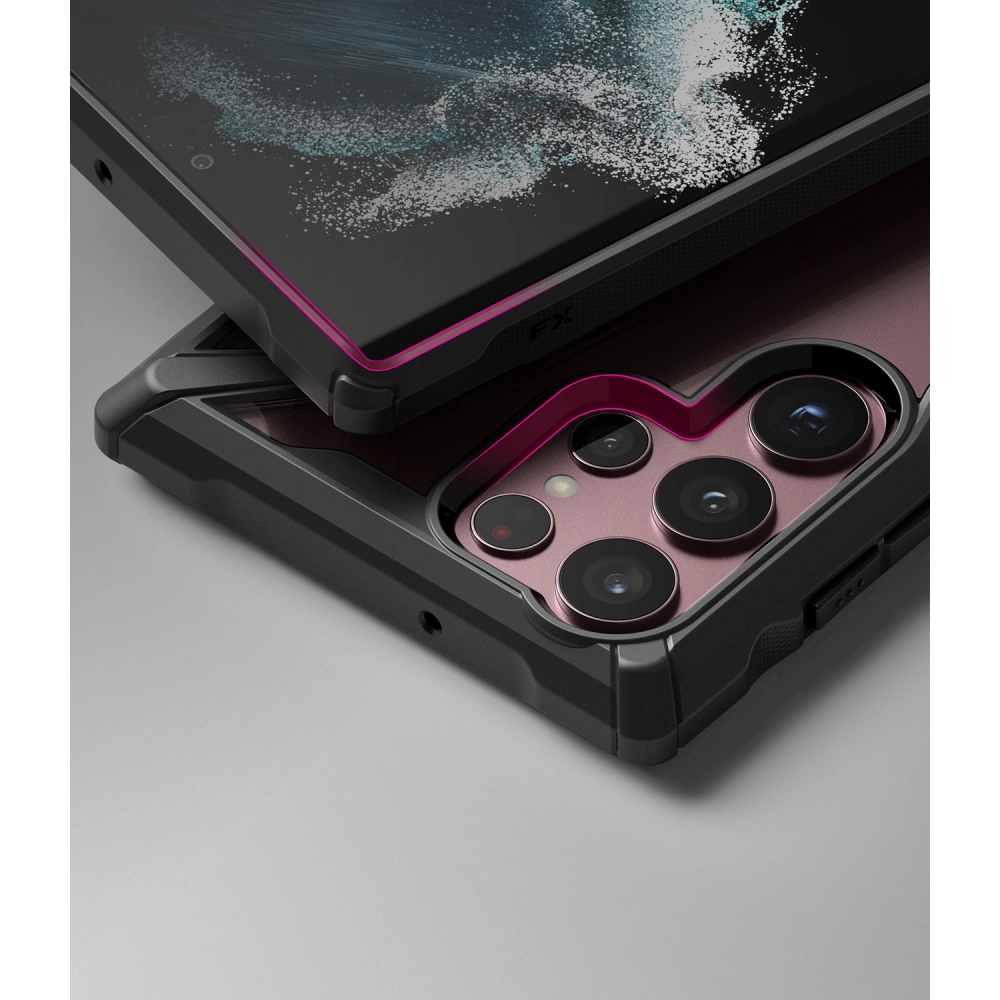 Hurtownia GSM - Etui Ringke Fusion-X Samsung Galaxy S22 Ultra Černé - RGK1540BLK - {ean13} - Hurt