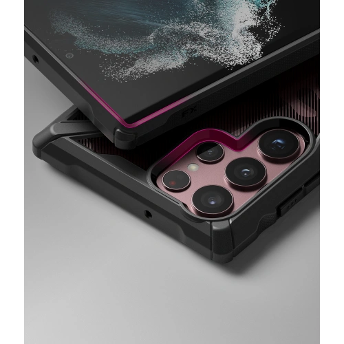 homescreen.pl - Etui Ringke Fusion-X Design Samsung Galaxy S22 Ultra Camo (Moro) Black