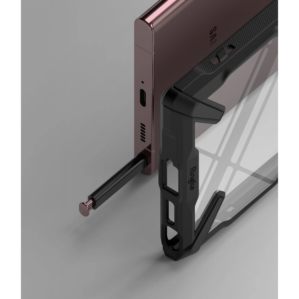 Hurtownia GSM - Etui Ringke Fusion-X Samsung Galaxy S22 Ultra Černé - RGK1540BLK - {ean13} - Hurt