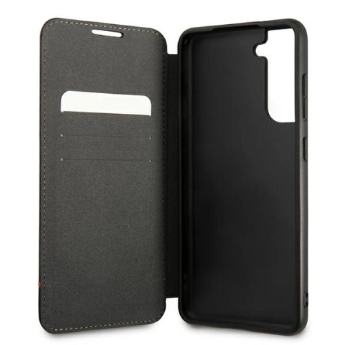 Etui BMW BMBKS21FEPUCARTCBK Samsung Galaxy S21 FE czarny/black bookcase M Collection Triangles