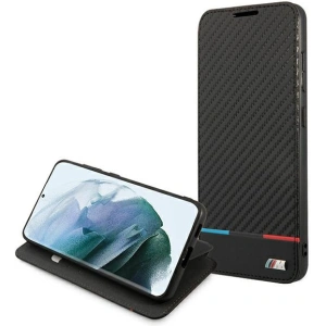 Hurtownia GSM - Etui BMW BMBKS21FEPUCARTCBK Samsung Galaxy S21 FE czarny/black bookcase M Collection Triangles - BMW271BLK - {ean13} - Hurt