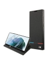 Hurtownia GSM - Etui BMW BMBKS22LPUCARTCBK Samsung Galaxy S22 Ultra černý/black bookcase M Collection Triangles - BMW272BLK - {ean13} - Hurt