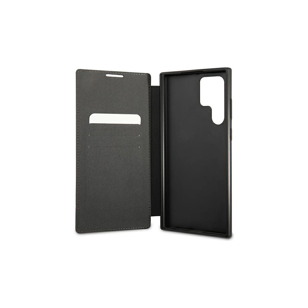 Hurtownia GSM - Etui BMW BMBKS22LPUCARTCBK Samsung Galaxy S22 Ultra černý/black bookcase M Collection Triangles - BMW272BLK - {ean13} - Hurt