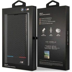 homescreen.pl - Etui BMW BMBKS22LPUCARTCBK Samsung Galaxy S22 Ultra czarny/black bookcase M Collection Triangles