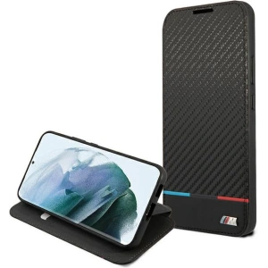 Hurtownia GSM - Etui BMW BMBKS22MPUCARTCBK Samsung Galaxy S22+ Plus czarny/black bookcase M Collection Triangles - BMW273BLK - {ean13} - Hurt