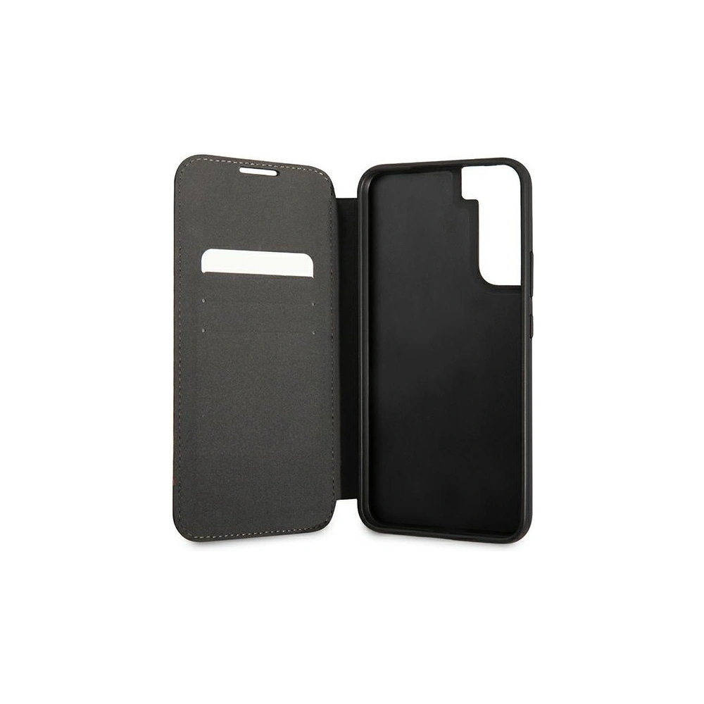 Hurtownia GSM - Etui BMW BMBKS22MPUCARTCBK Samsung Galaxy S22+ Plus černé/black bookcase M Collection Triangles - BMW273BLK - {ean13} - Hurt