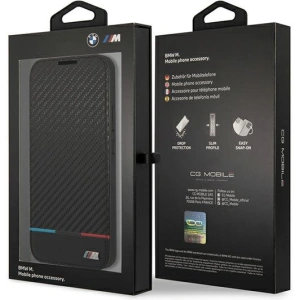 Hurtownia GSM - Etui BMW BMBKS22MPUCARTCBK Samsung Galaxy S22+ Plus czarny/black bookcase M Collection Triangles - BMW273BLK - {ean13} - Hurt