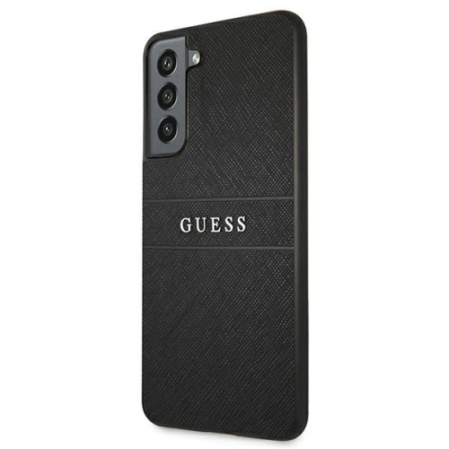 Etui Guess GUHCS21FPSASBBK Samsung Galaxy S21 FE czarny/black Saffiano Stripe