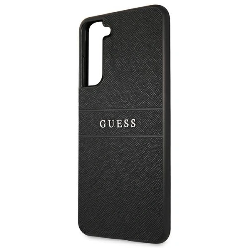 Etui Guess GUHCS21FPSASBBK Samsung Galaxy S21 FE czarny/black Saffiano Stripe