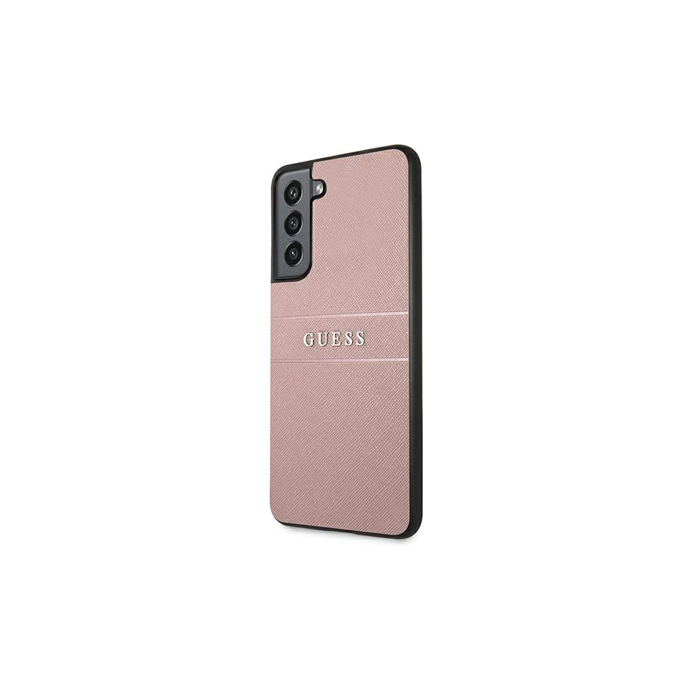 Hurtownia GSM - Etui Guess GUHCS21FPSASBPI Samsung Galaxy S21 FE růžový/pink Saffiano Stripe - GUE1582PNK - {ean13} - Hurt