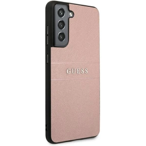 Hurtownia GSM - Etui Guess GUHCS21FPSASBPI Samsung Galaxy S21 FE różowy/pink Saffiano Stripe - GUE1582PNK - {ean13} - Hurt