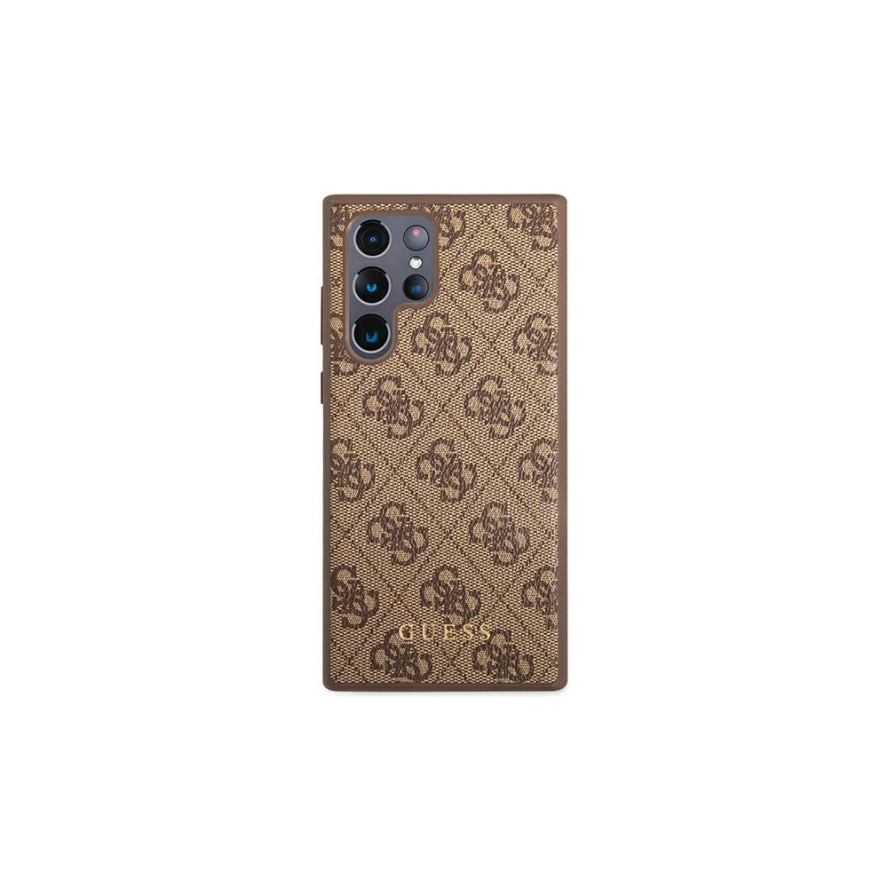 Hurtownia GSM - Etui Guess GUHCS22LG4GFBR Samsung Galaxy S22 Ultra hnědý/brown hard case 4G Metal Gold Logo - GUE1583BR - {ean13} - Hurt