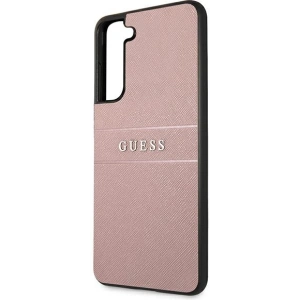 Hurtownia GSM - Etui Guess GUHCS21FPSASBPI Samsung Galaxy S21 FE różowy/pink Saffiano Stripe - GUE1582PNK - {ean13} - Hurt