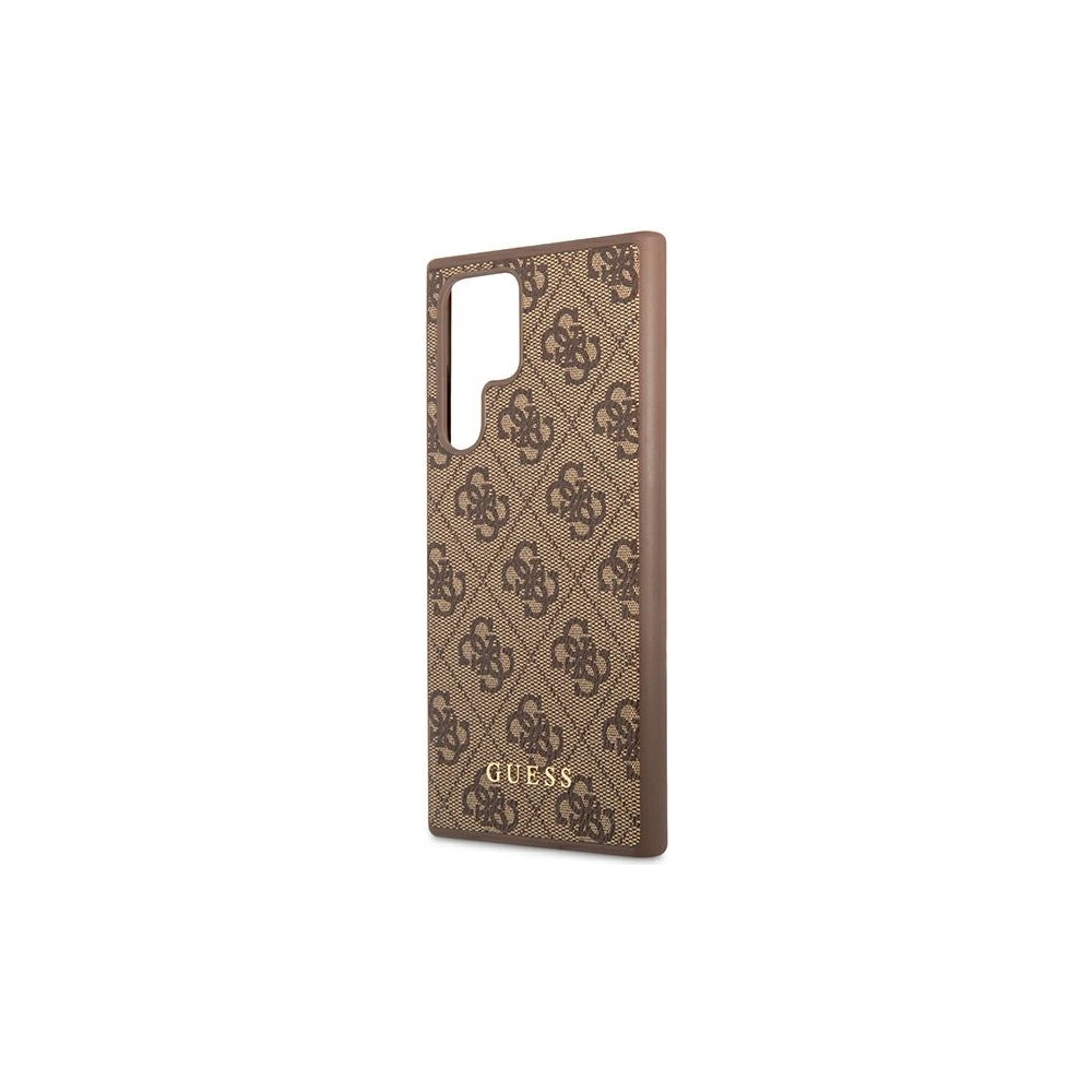 Hurtownia GSM - Etui Guess GUHCS22LG4GFBR Samsung Galaxy S22 Ultra hnědý/brown hard case 4G Metal Gold Logo - GUE1583BR - {ean13} - Hurt