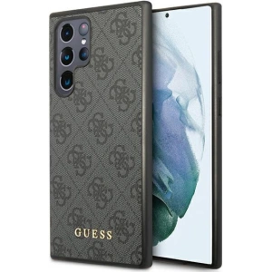 Hurtownia GSM - Etui Guess GUHCS22LG4GFGR Samsung Galaxy S22 Ultra šedé/grey hard case 4G Metal Gold Logo - GUE1584GRY - {ean13} - Hurt