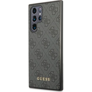 Hurtownia GSM - Etui Guess GUHCS22LG4GFGR Samsung Galaxy S22 Ultra šedé/grey hard case 4G Metal Gold Logo - GUE1584GRY - {ean13} - Hurt
