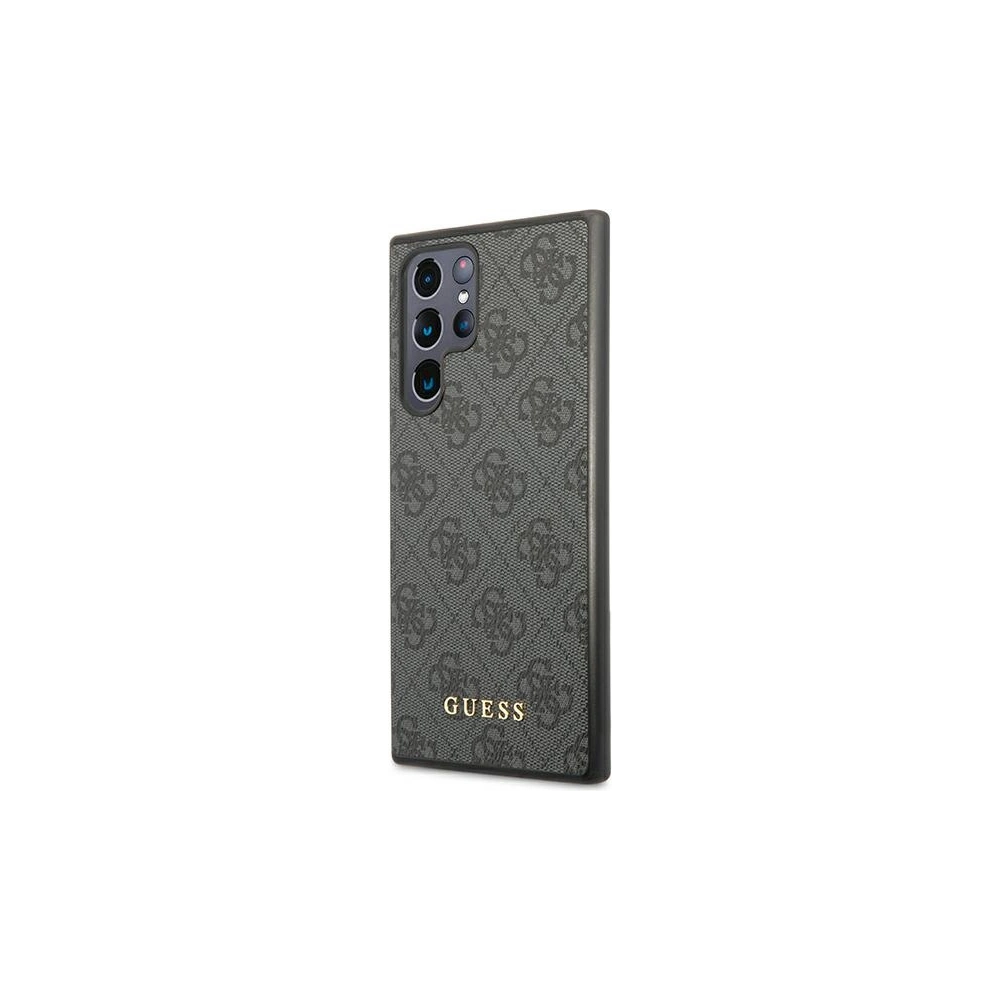 Hurtownia GSM - Etui Guess GUHCS22LG4GFGR Samsung Galaxy S22 Ultra šedé/grey hard case 4G Metal Gold Logo - GUE1584GRY - {ean13} - Hurt