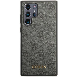 Hurtownia GSM - Etui Guess GUHCS22LG4GFGR Samsung Galaxy S22 Ultra šedé/grey hard case 4G Metal Gold Logo - GUE1584GRY - {ean13} - Hurt
