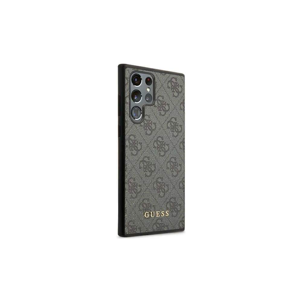 Hurtownia GSM - Etui Guess GUHCS22LG4GFGR Samsung Galaxy S22 Ultra šedé/grey hard case 4G Metal Gold Logo - GUE1584GRY - {ean13} - Hurt