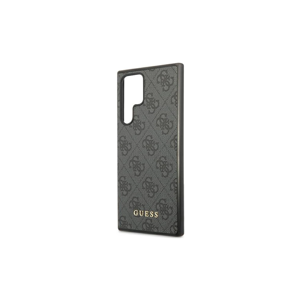 Hurtownia GSM - Etui Guess GUHCS22LG4GFGR Samsung Galaxy S22 Ultra šedé/grey hard case 4G Metal Gold Logo - GUE1584GRY - {ean13} - Hurt