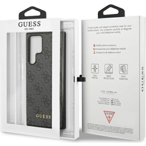 Hurtownia GSM - Etui Guess GUHCS22LG4GFGR Samsung Galaxy S22 Ultra šedé/grey hard case 4G Metal Gold Logo - GUE1584GRY - {ean13} - Hurt