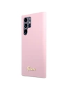 Wholesale Guess GUHCS22LLSLMGLA Samsung Galaxy S22 Ultra lavender hardcase Silicone Script Metal Logo - GUE1586LAV - {ean13} - Hurt