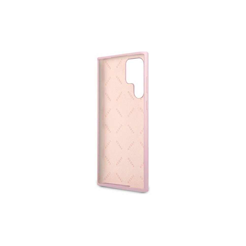 homescreen.pl - Etui Guess GUHCS22LLSLMGLA Samsung Galaxy S22 Ultra lawenda/lavender hardcase Silicone Script Metal Logo