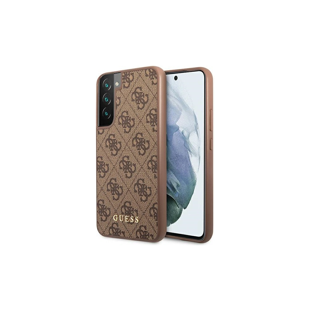 Hurtownia GSM - Etui Guess GUHCS22MG4GFBR Samsung Galaxy S22+ Plus hnědý/brown tvrdý obal 4G Metal Gold Logo - GUE1590BR - {ean13} - Hurt