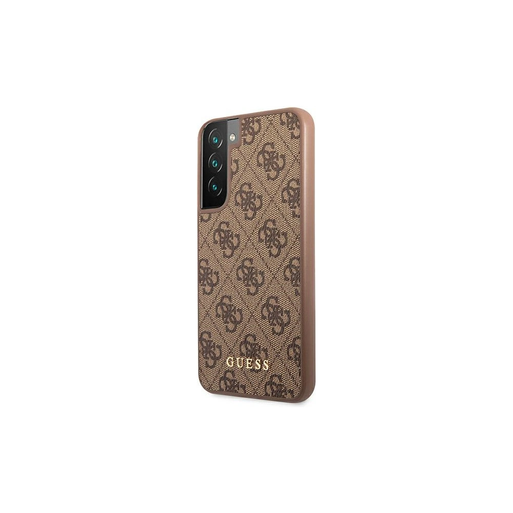 Hurtownia GSM - Etui Guess GUHCS22MG4GFBR Samsung Galaxy S22+ Plus hnědý/brown tvrdý obal 4G Metal Gold Logo - GUE1590BR - {ean13} - Hurt