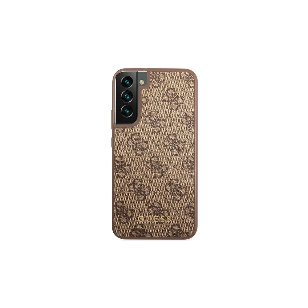 Hurtownia GSM - Etui Guess GUHCS22MG4GFBR Samsung Galaxy S22+ Plus hnědý/brown tvrdý obal 4G Metal Gold Logo - GUE1590BR - {ean13} - Hurt