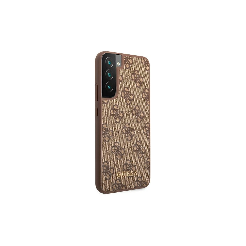 Hurtownia GSM - Etui Guess GUHCS22MG4GFBR Samsung Galaxy S22+ Plus hnědý/brown tvrdý obal 4G Metal Gold Logo - GUE1590BR - {ean13} - Hurt
