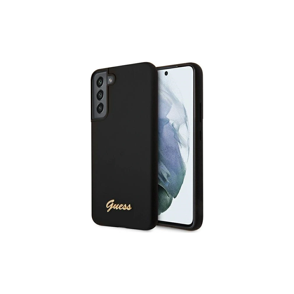 Hurtownia GSM - Etui Guess GUHCS22MLSLMGBK Samsung Galaxy S22+ Plus černý/black hardcase silikonový script metalový logo - GUE1592BLK - {ean13} - Hurt