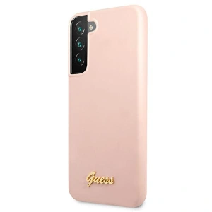 Hurtownia GSM - Etui Guess GUHCS22MLSLMGPP Samsung Galaxy S22+ Plus różowy/pink hardcase Silicone Script Metal Logo - GUE1593PNK - {ean13} - Hurt