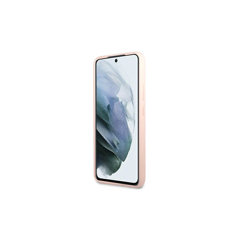 Wholesale Guess GUHCS22MLSLMGPP Samsung Galaxy S22+ Plus pink hardcase Silicone Script Metal Logo - GUE1593PNK - {ean13} - Hurt