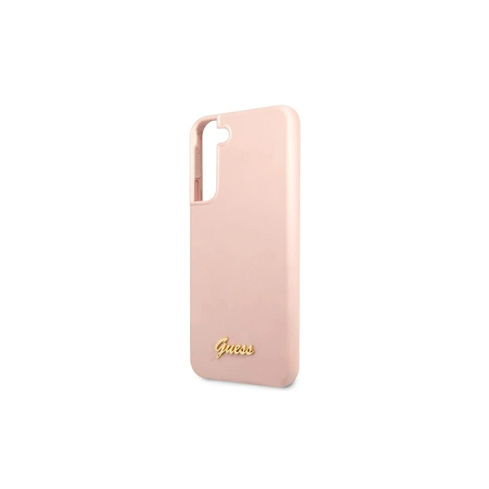 Hurtownia GSM - Etui Guess GUHCS22MLSLMGPP Samsung Galaxy S22+ Plus różowy/pink hardcase Silicone Script Metal Logo - GUE1593PNK - {ean13} - Hurt