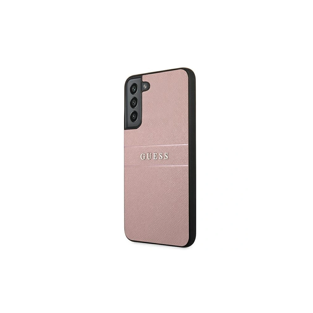 Hurtownia GSM - Etui Guess GUHCS22MPSASBPI Samsung Galaxy S22+ Plus růžový/pink Saffiano Stripe - GUE1595PNK - {ean13} - Hurt
