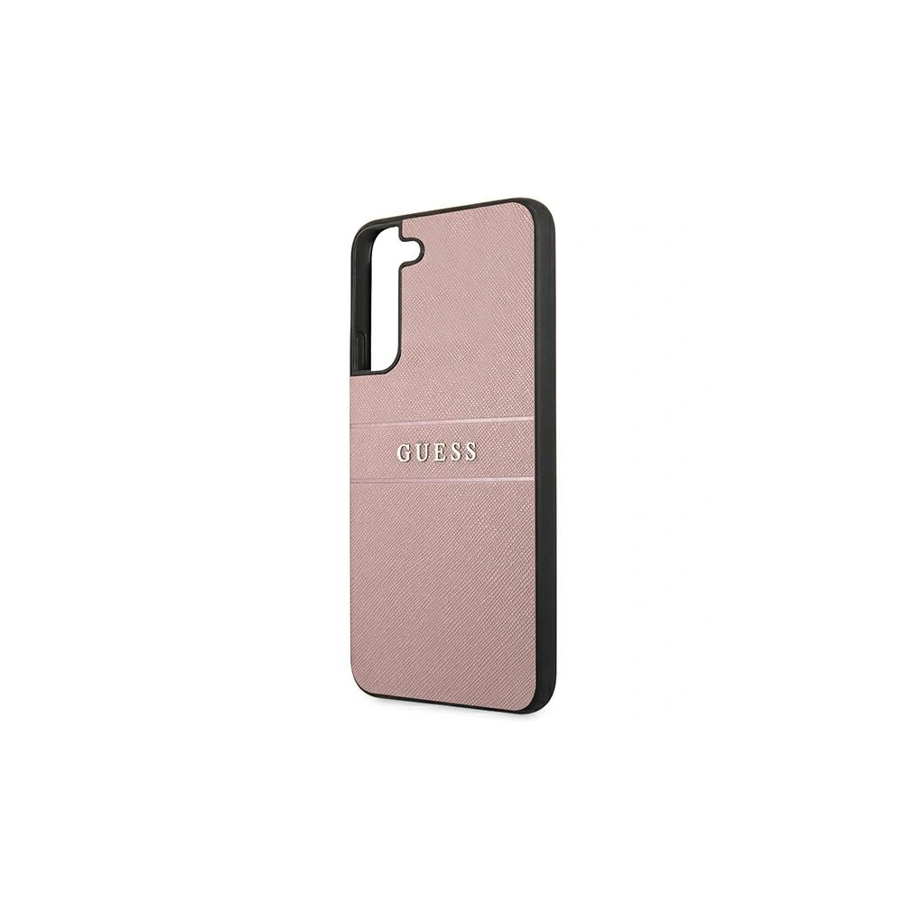 Hurtownia GSM - Etui Guess GUHCS22MPSASBPI Samsung Galaxy S22+ Plus růžový/pink Saffiano Stripe - GUE1595PNK - {ean13} - Hurt