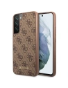 homescreen.pl - Etui Guess GUHCS22SG4GFBR Samsung Galaxy S22 brązowy/brown hard case 4G Metal Gold Logo