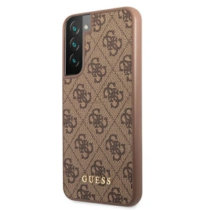 Hurtownia GSM - Etui Guess GUHCS22SG4GFBR Samsung Galaxy S22 brązowy/brown hard case 4G Metal Gold Logo - GUE1596BR - {ean13} - Hurt