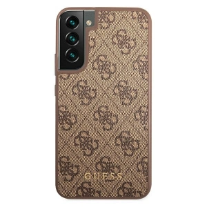 Hurtownia GSM - Etui Guess GUHCS22SG4GFBR Samsung Galaxy S22 brązowy/brown hard case 4G Metal Gold Logo - GUE1596BR - {ean13} - Hurt