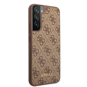Hurtownia GSM - Etui Guess GUHCS22SG4GFBR Samsung Galaxy S22 brązowy/brown hard case 4G Metal Gold Logo - GUE1596BR - {ean13} - Hurt