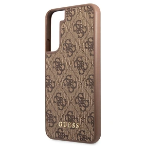 Hurtownia GSM - Etui Guess GUHCS22SG4GFBR Samsung Galaxy S22 brązowy/brown hard case 4G Metal Gold Logo - GUE1596BR - {ean13} - Hurt