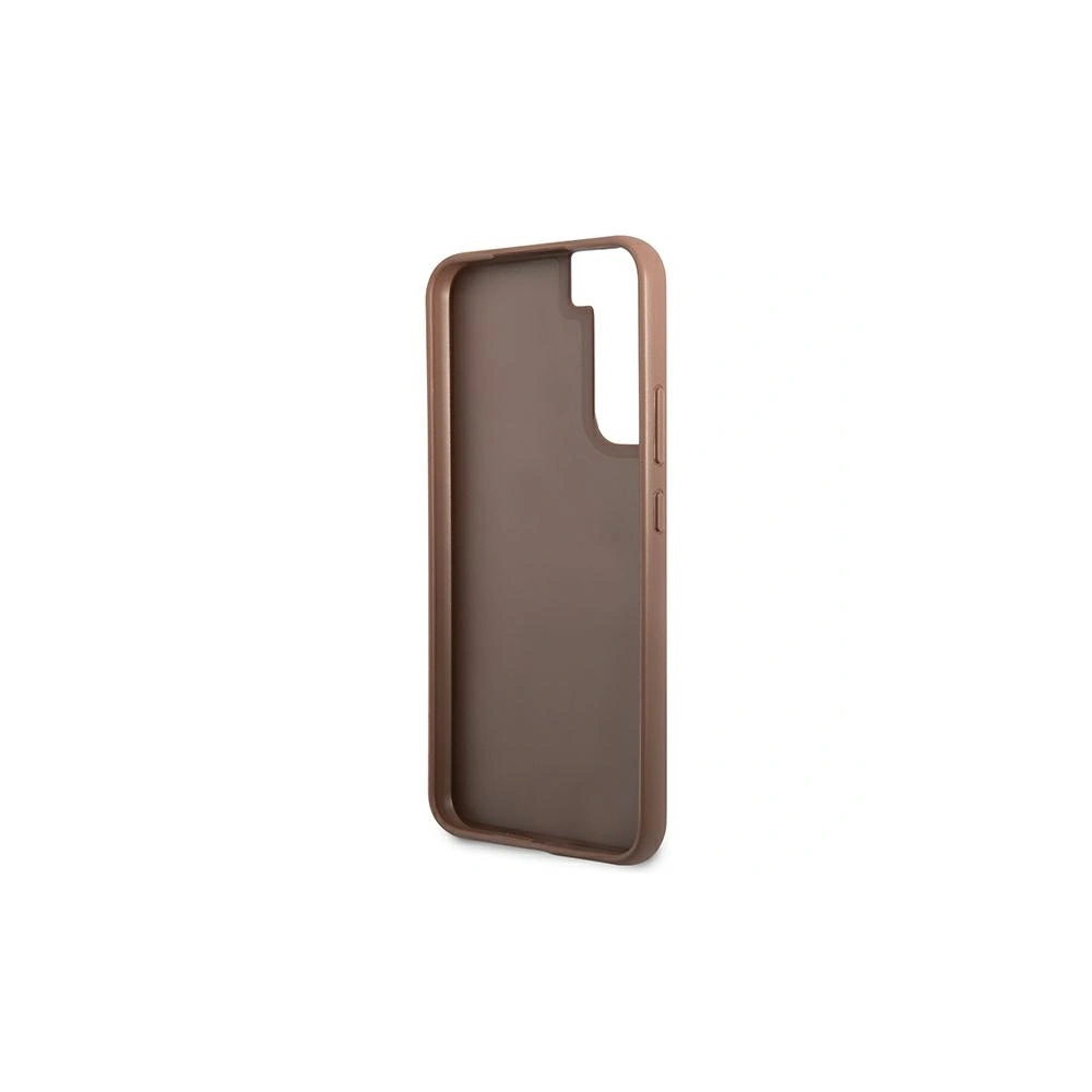 Hurtownia GSM - Etui Guess GUHCS22SG4GFBR Samsung Galaxy S22 hnědé/brown tvrdé pouzdro 4G Metal Gold Logo - GUE1596BR - {ean13} - Hurt