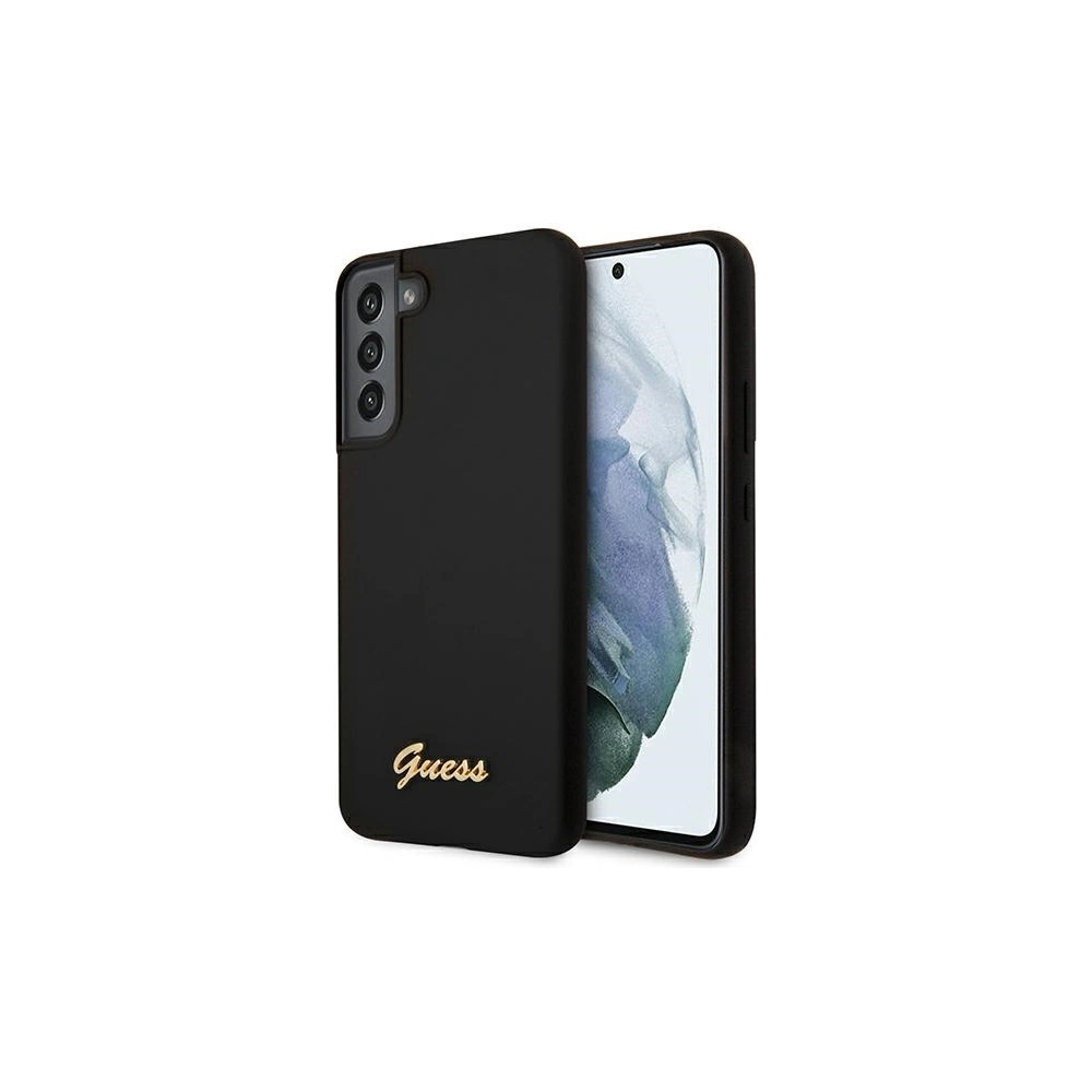 Hurtownia GSM - Etui Guess GUHCS22SLSLMGBK Samsung Galaxy S22 černý/black hardcase Silicone Script Metal Logo - GUE1598BLK - {ean13} - Hurt