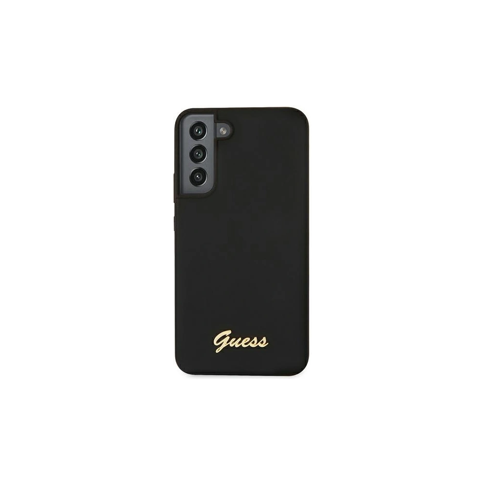 Hurtownia GSM - Etui Guess GUHCS22SLSLMGBK Samsung Galaxy S22 černý/black hardcase Silicone Script Metal Logo - GUE1598BLK - {ean13} - Hurt