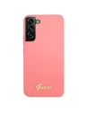 Hurtownia GSM - Etui Guess GUHCS22SLSLMGFU Samsung Galaxy S22 fuksja/fuchsia hardcase Silicone Script Metal Logo - GUE1599FHS - {ean13} - Hurt
