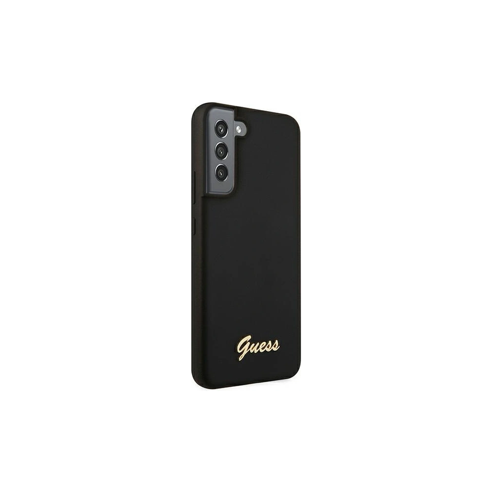 Hurtownia GSM - Etui Guess GUHCS22SLSLMGBK Samsung Galaxy S22 černý/black hardcase Silicone Script Metal Logo - GUE1598BLK - {ean13} - Hurt