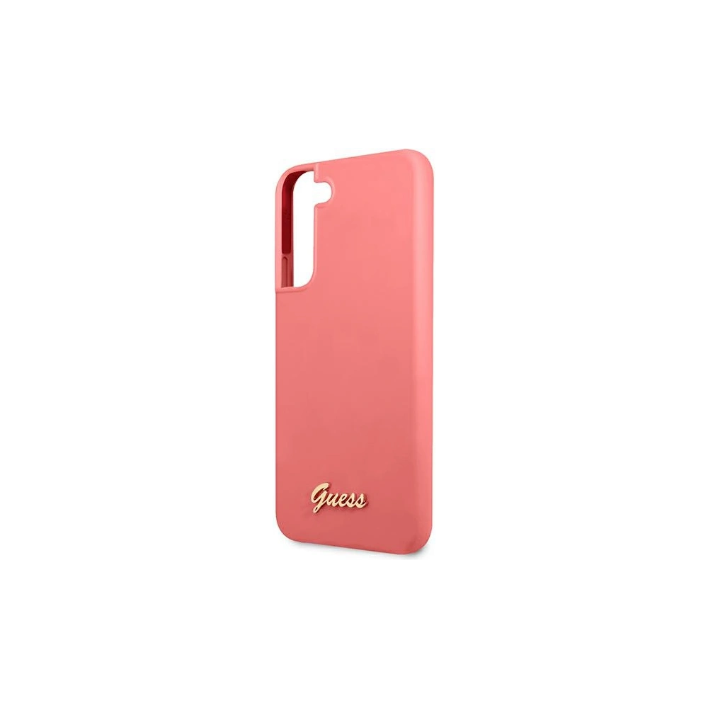 Hurtownia GSM - Etui Guess GUHCS22SLSLMGFU Samsung Galaxy S22 fuksja/fuchsia hardcase Silicone Script Metal Logo - GUE1599FHS - {ean13} - Hurt